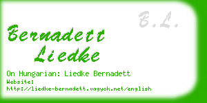 bernadett liedke business card